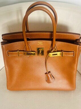 Hermès Birkin 30 Gold Courchevel Leather Gold Hardware – Vintage Classic